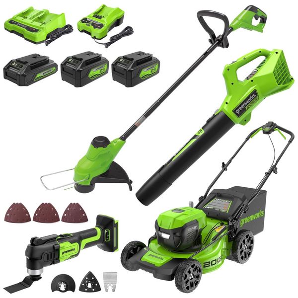 Kit-Sem-Fio-Greenworks-48V--Cortador-de-Grama--Aparador-de-Imagem-0