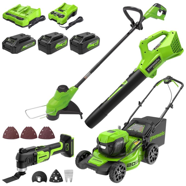 Kit-Sem-Fio-Greenworks-48V--Cortador-de-Grama--Aparador-de-Imagem-0