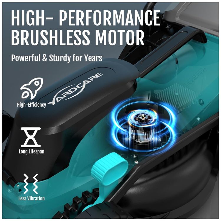 Novo-Cortador-de-Grama-Sem-Fio-YARDCARE-36V-Brushless-com-2-Imagem-1