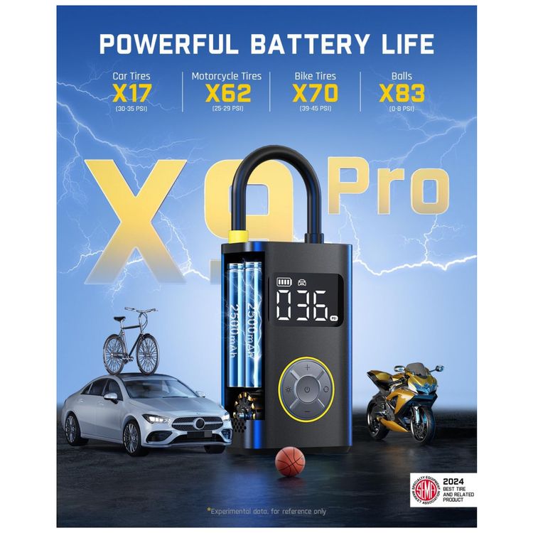 Inflador-de-Pneus-Portatil-Fanttik-X9-Pro-para-Carros-Imagem-3