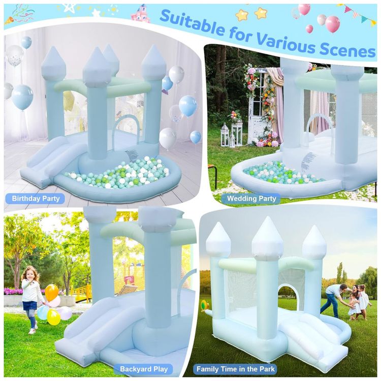 Casa-de-Pula-Pula-para-Criancas-Inflavel-com-Piscina-de-Imagem-5