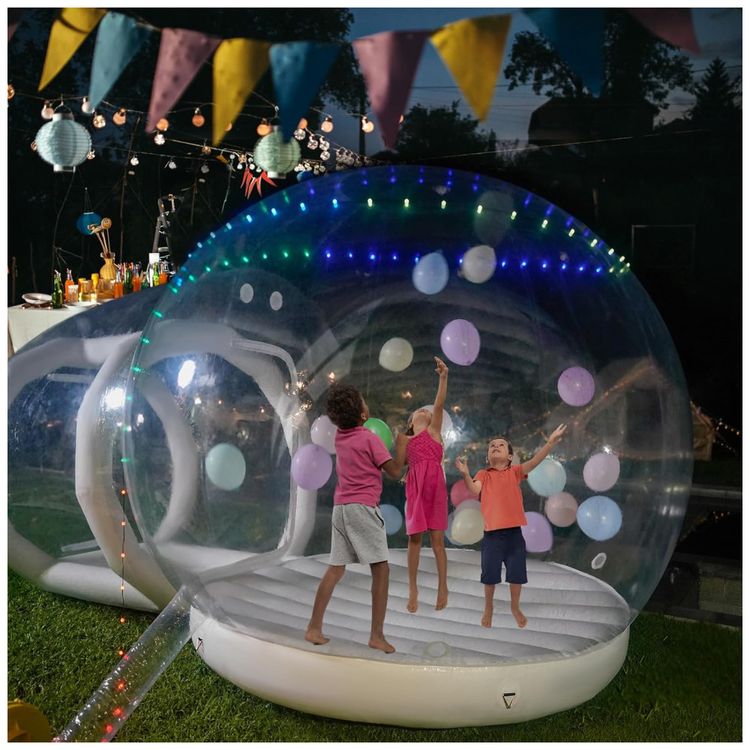 Casa-Inflavel-de-Bolha-Transparente-de-3m-para-Criancas-com-Imagem-5