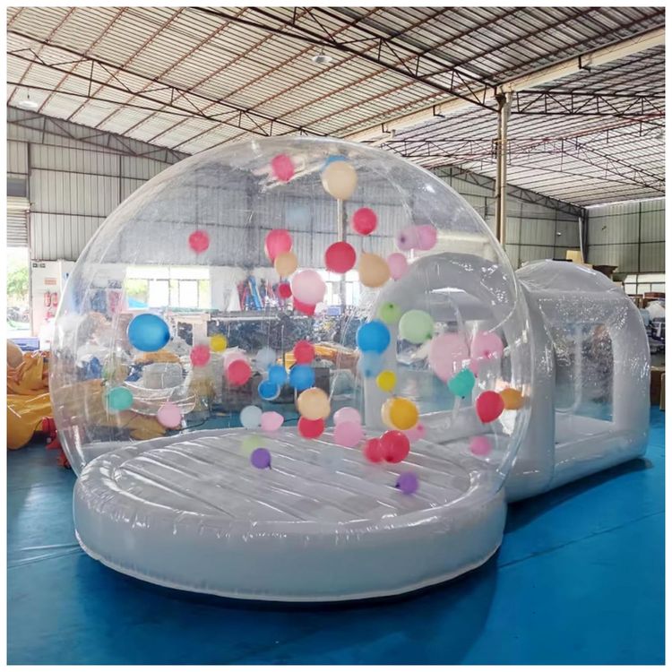 Casa-Inflavel-de-Bolha-de-3m-com-Area-de-Pulo-Comercial-de-Imagem-1