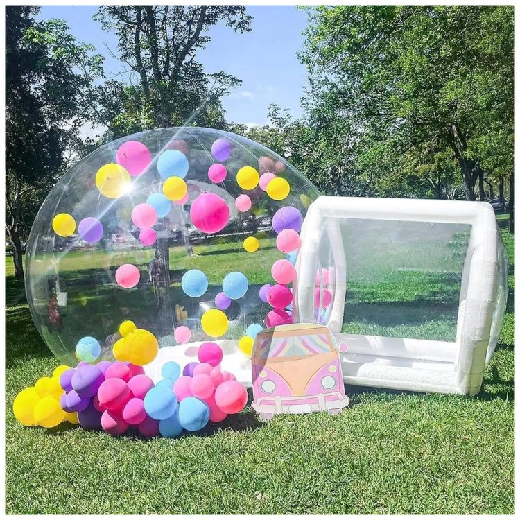 Tenda-Inflavel-de-Bolha-de-PVC-Transparente-com-Bomba-de-Imagem-1