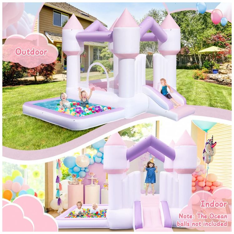 Casa-Inflavel-para-Criancas-com-Toboga-e-Piscina-de-Imagem-2