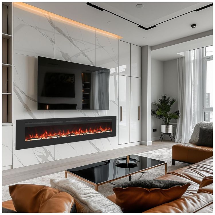 Lareira-Eletrica-Valuxhome-de-18288-cm-Embutida-na-Parede-Imagem-5