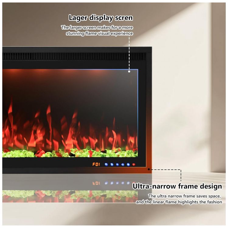 Lareira-Eletrica-Embutida-e-de-Parede-Valuxhome-12192-cm-Imagem-2