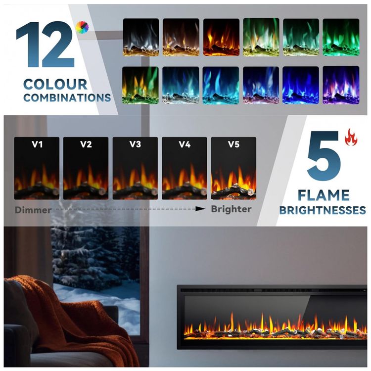 Lareira-Eletrica-EUHOMY-de-1524-cm-Embutida-na-Parede-ou-Imagem-3