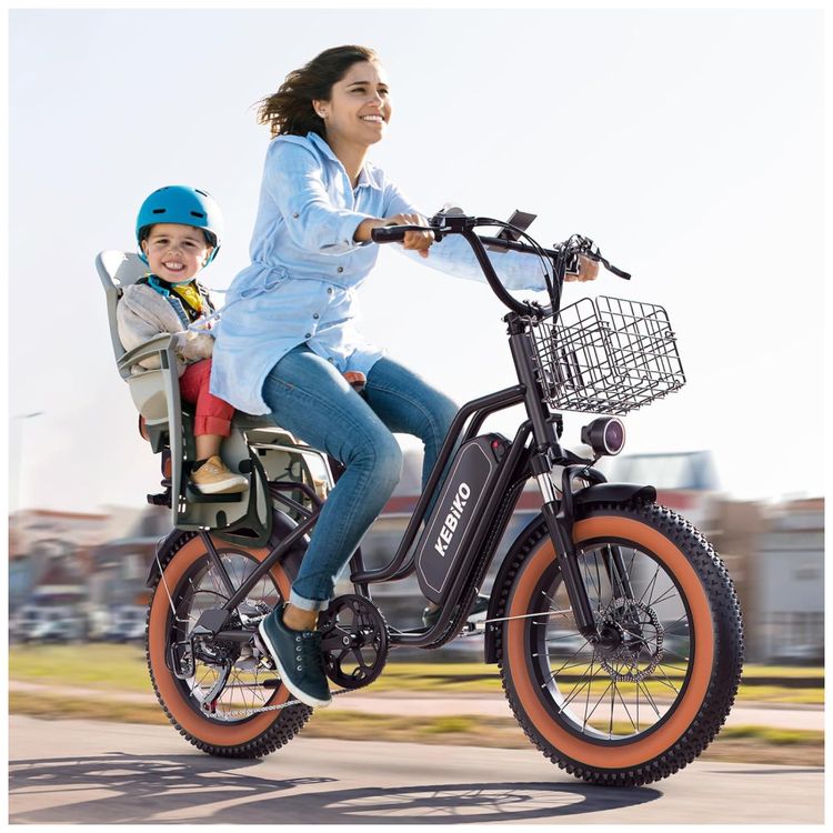 Bicicleta-Eletrica-para-2-Pessoas-Bateria-Removivel-de-48V-Imagem-5