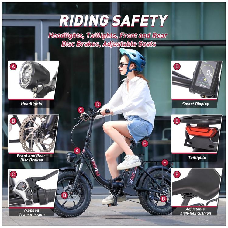 Bicicleta-Eletrica-para-Adultos-Windone-S14S16-Velocidade-Imagem-4