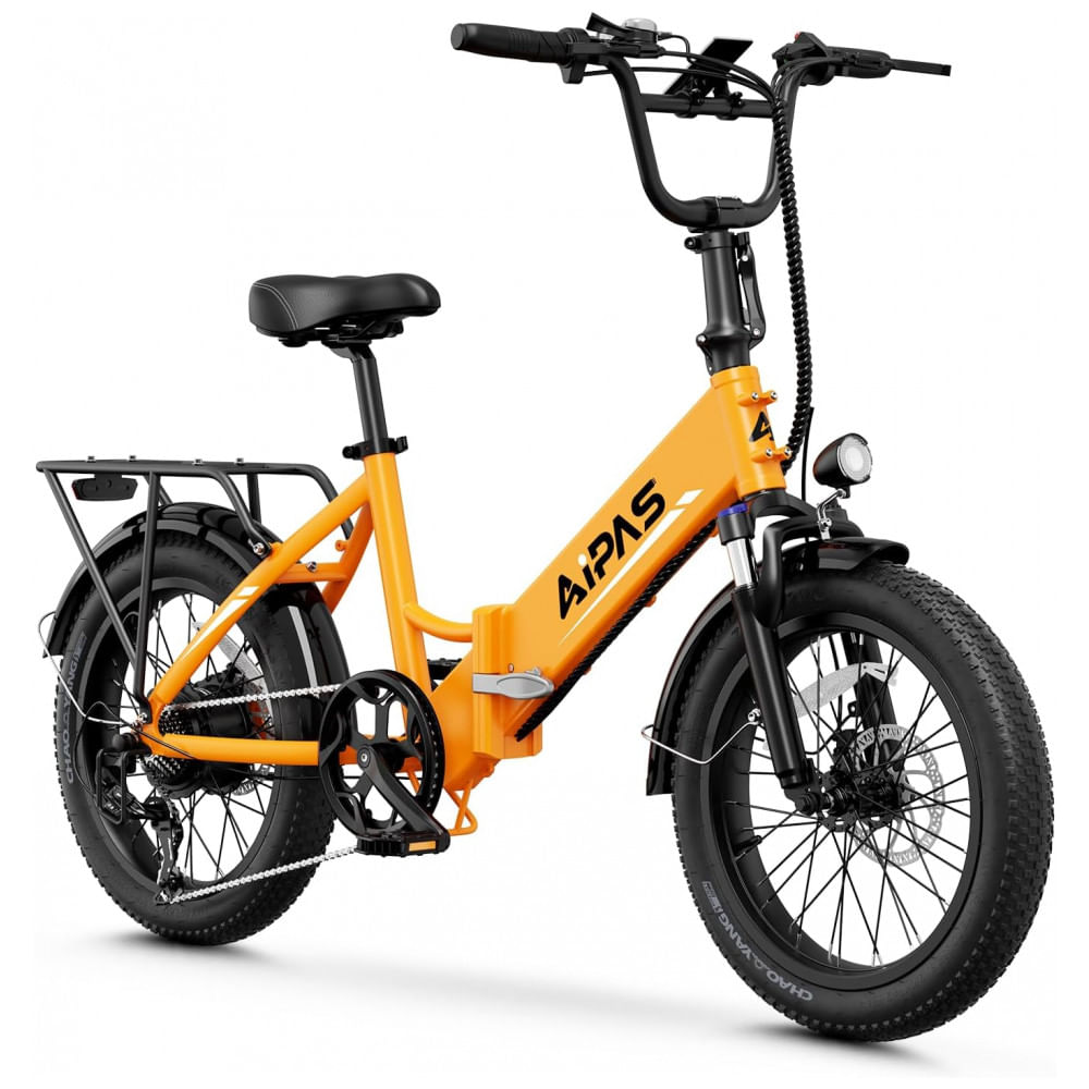 Bicicleta Elétrica A2 Dobrável, Bicicleta Elétrica com Pneus 20 Polegadas e Motor de 750W, Bateria Removível de 48V, Velocidade Máxima de 45km/h, Auto