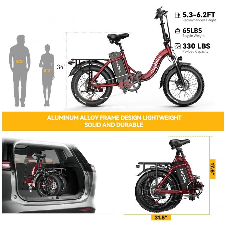 Bicicleta-Eletrica-Dobravel-1000W-Bateria-Removivel-de-48V-Imagem-8