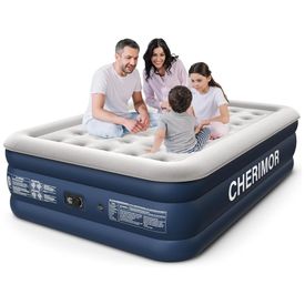 Colchao-de-Ar-Queen-com-Bomba-Integrada-4572-cm-de-Imagem-0
