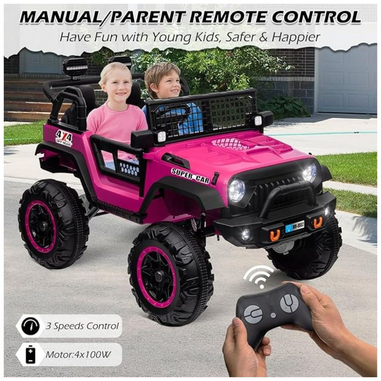 Carro-Eletrico-Infantil-a-Bateria-12V-com-MP3...-Imagem-2