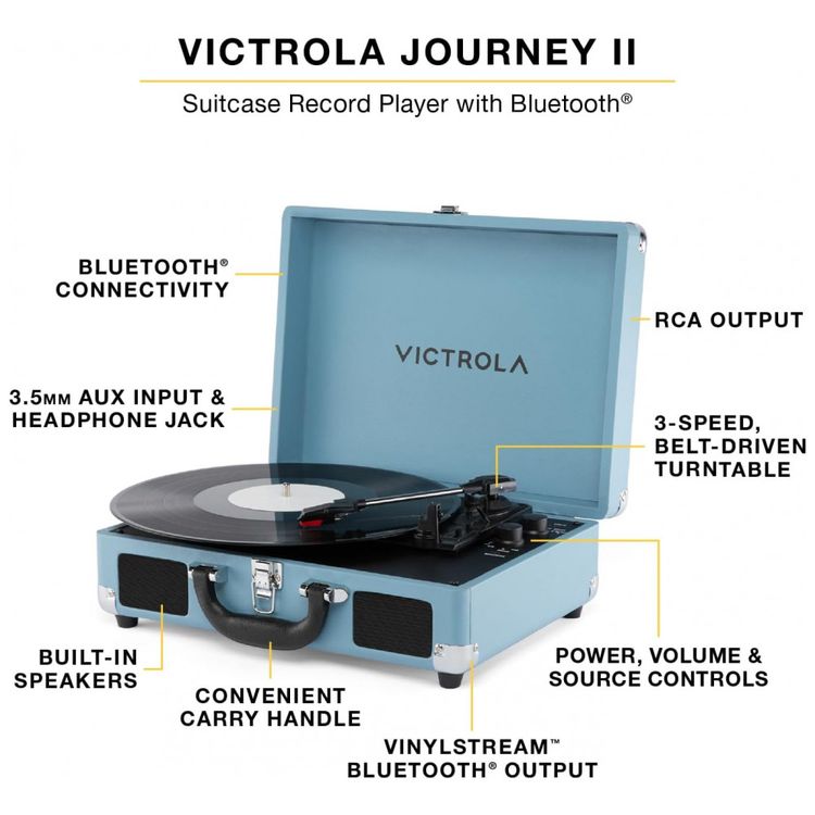Toca-Discos-Portatil-Victrola-Journey-II-2025-Bluetooth-Imagem-1