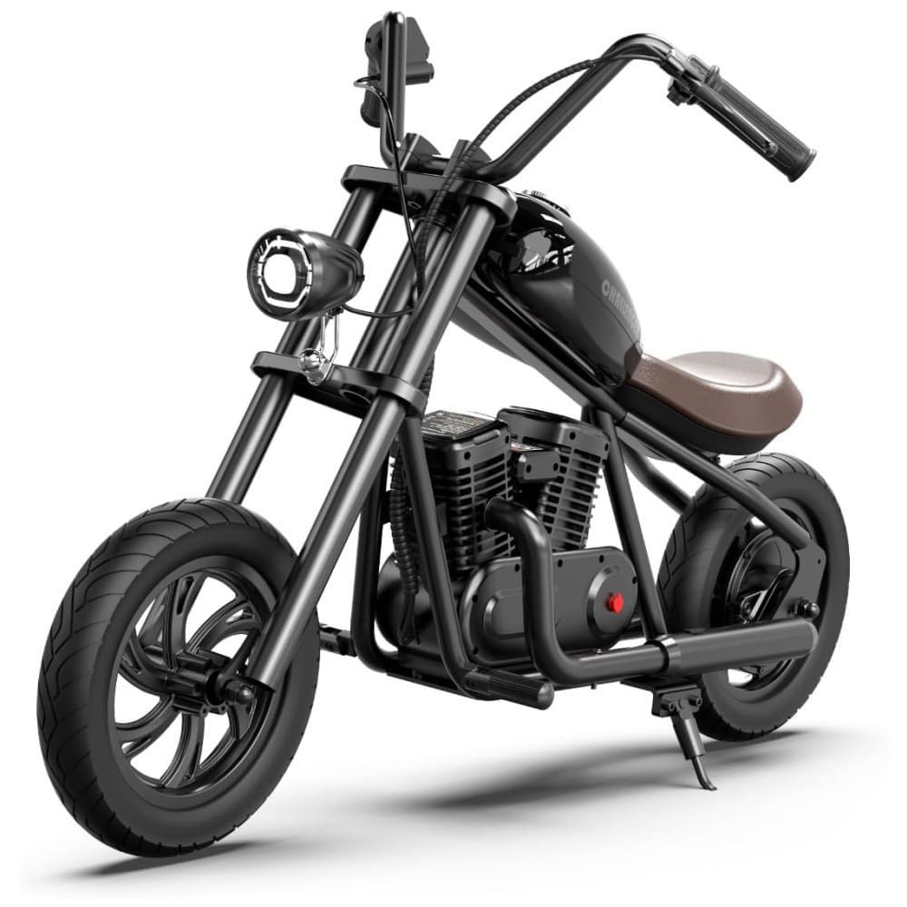 Encontraproduto.com.br - Moto Elétrica Infantil a Bateria 21V, 60 Min de Ação, até 16 km, h para Crianças de 3 Anos ou Mais, Hyper GoGo, Preta