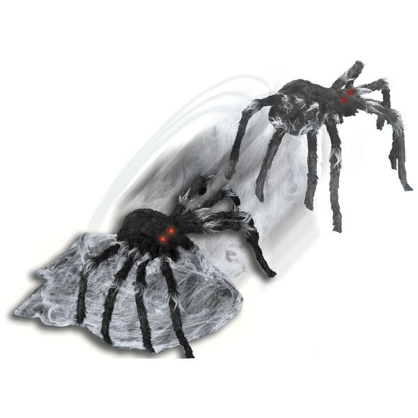 Aranha-Animatronica-com-Luzes-e-Movimento-para-Decoracao-de-Imagem-0