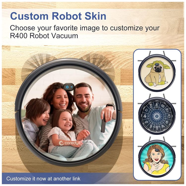 Aspirador-de-Po-Robo-Coredy-R400-2000Pa-Capacidade-400-mL-Imagem-1