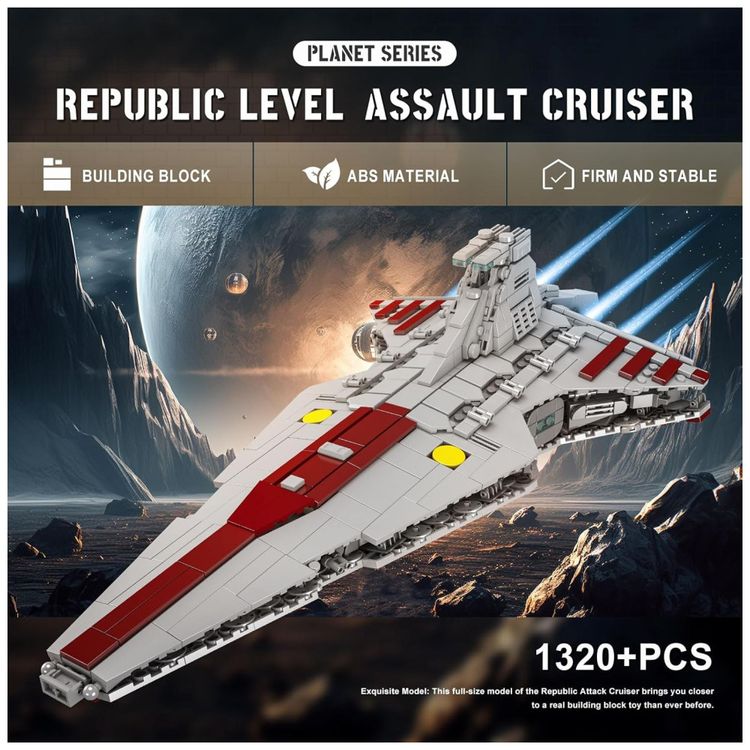 Kit-de-Construcao-Cruzador-Venator-Classe-Ataque-com-1320-Imagem-1