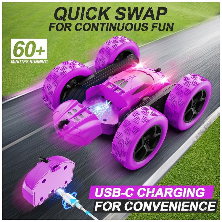 Mini-Carro-Roxo-de-Controle-Remoto-para-Meninas-Imagem-1