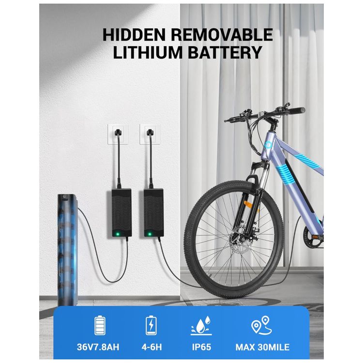 Bicicleta-Eletrica-para-Adultos-Bateria-Removivel-Embutida-Imagem-2