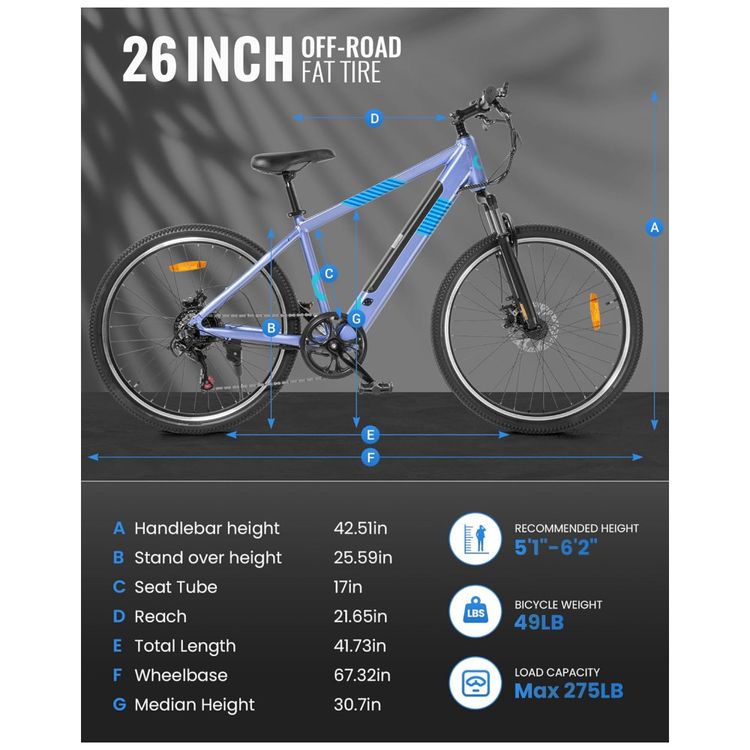 Bicicleta-Eletrica-para-Adultos-Bateria-Removivel-Embutida-Imagem-6