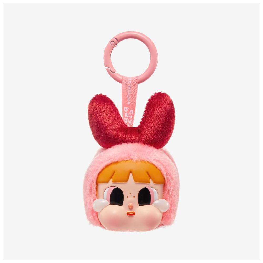 Pelúcias da série CRYBABY Powerpuff Girls da Pop Mart em caixa surpresa com rosto em vinil Pop Mart