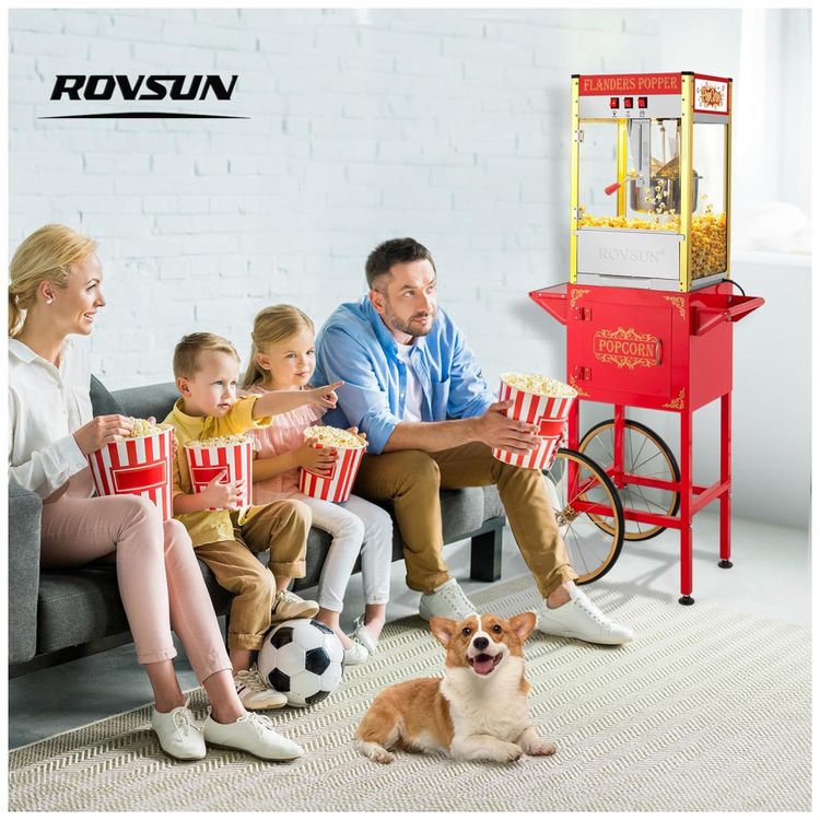 Maquina-de-Pipoca-ROVSUN-com-Carrinho-Rodas-e-Panela-de-280-Imagem-7
