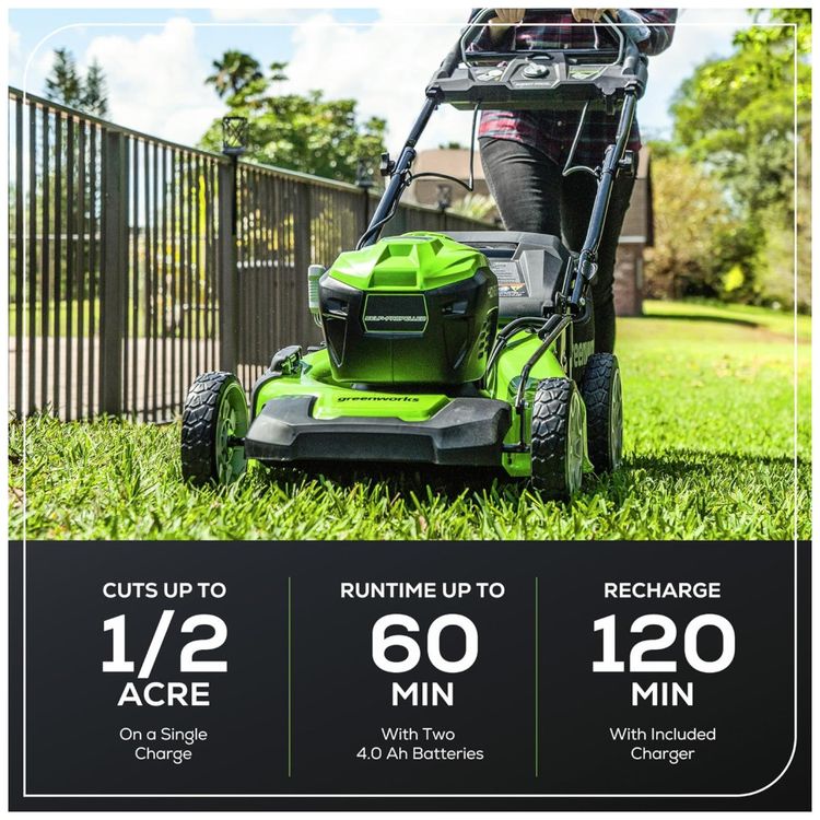 Cortador-de-Grama-Autopropelido-Greenworks-40V-sem-Escova-Imagem-2