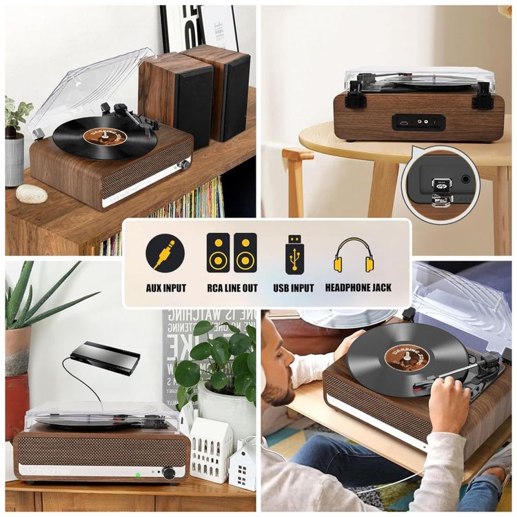 Toca-discos-de-Vinil-com-Alto-falantes-Aprimorados-Imagem-3