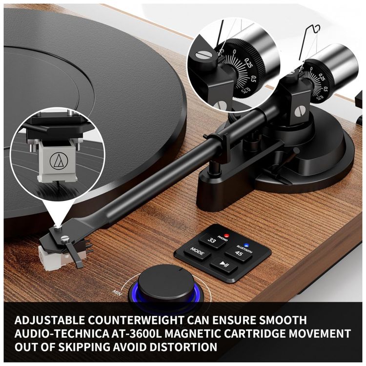 Sistema-HiFi-de-Toca-discos-Bluetooth-com-Alto-falantes-de-Imagem-1