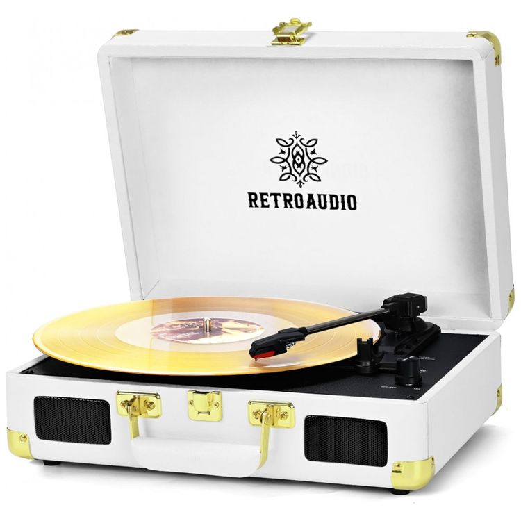 Toca-Discos-de-Vinil-3-Velocidades-Bluetooth-Portatil-Imagem-0