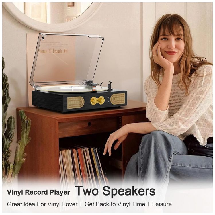 Toca-Discos-de-Vinil-com-Alto-falantes-Integrados-Imagem-5