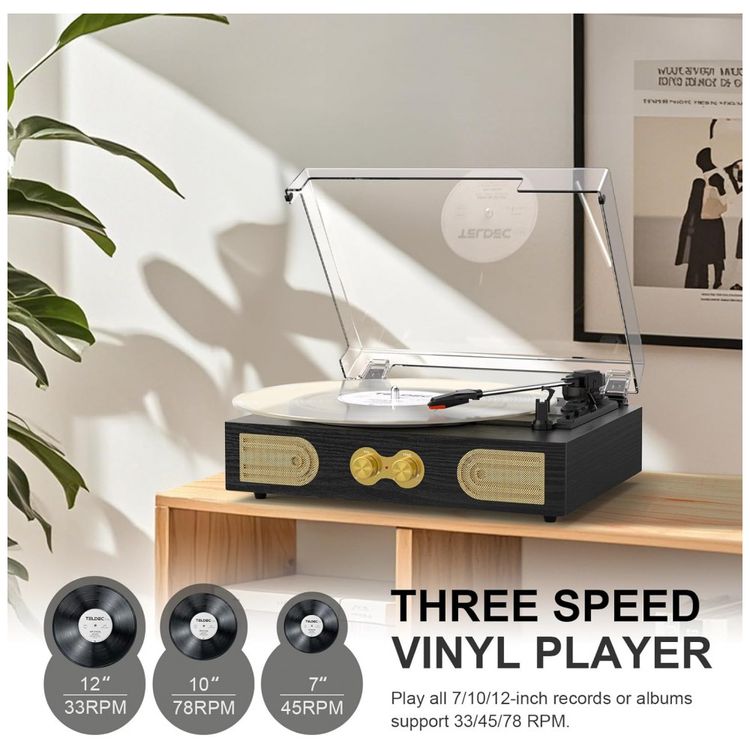 Toca-Discos-de-Vinil-com-Alto-falantes-Integrados-Imagem-7