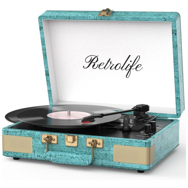 Toca-discos-Retrolife-3-Velocidades-Bluetooth-Portatil-Imagem-0
