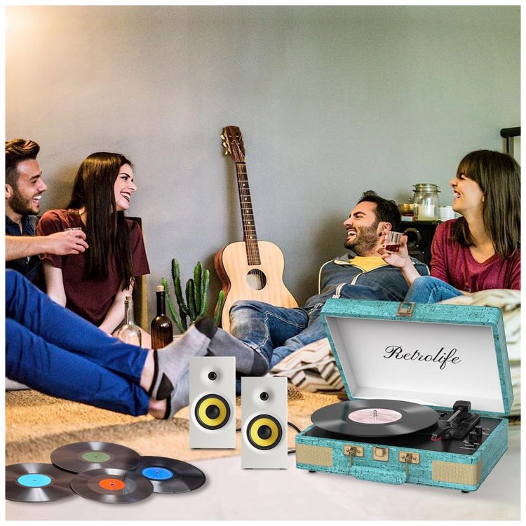Toca-discos-Retrolife-3-Velocidades-Bluetooth-Portatil-Imagem-5