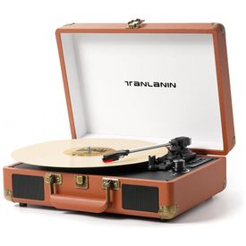 Toca-Discos-Vintage-Bluetooth-com-Gravacao-USBTANLANIN-Imagem-0