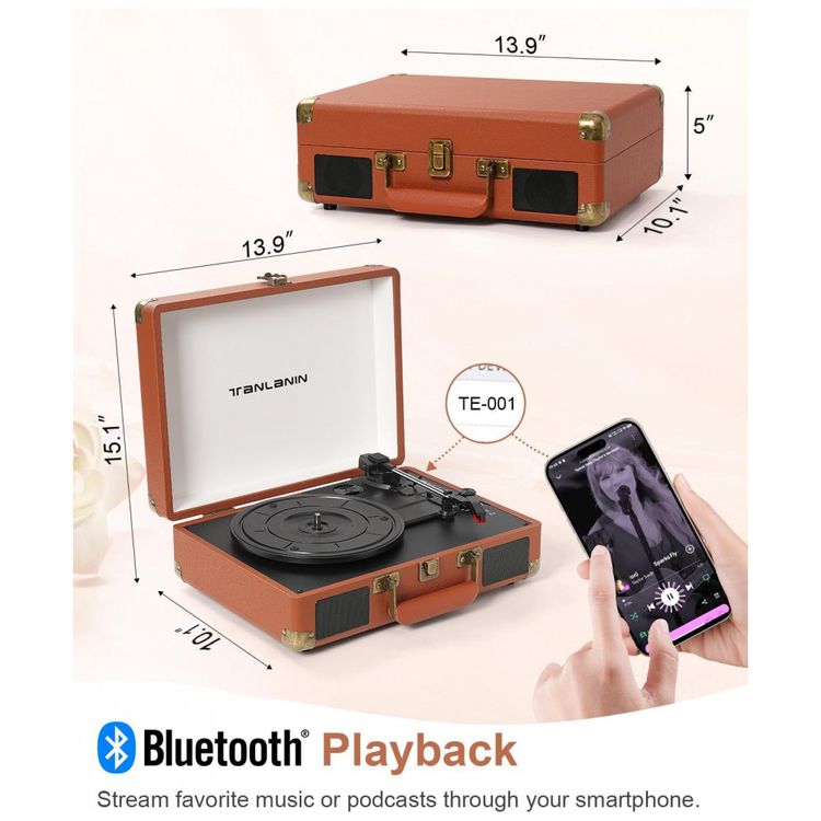 Toca-Discos-Vintage-Bluetooth-com-Gravacao-USBTANLANIN-Imagem-7