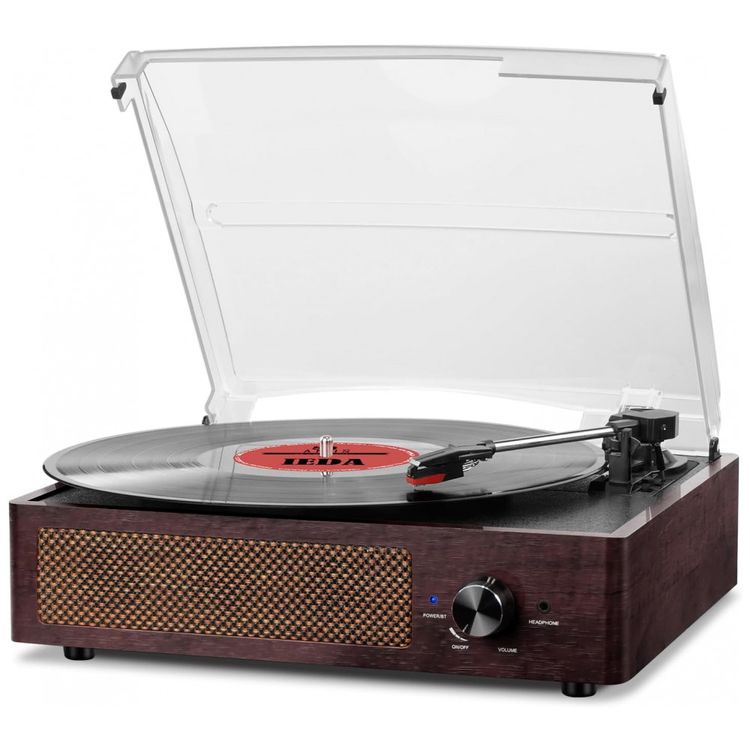 Toca-Discos-de-Vinil-Bluetooth-BeltDriveTurntable-Imagem-0