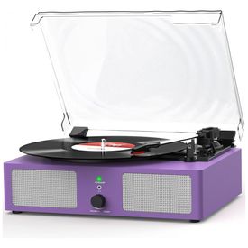 Toca-discos-de-Vinil-com-Alto-falantes-Integrados-Portatil-Imagem-0