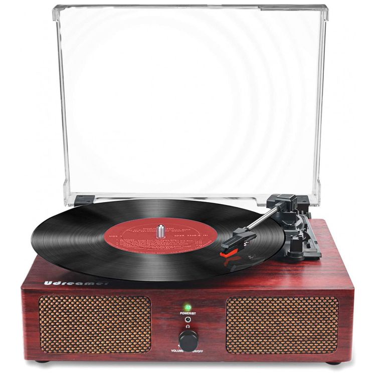 Toca-discos-de-Vinil-Wireless-com-Alto-falantes-Integrados-Imagem-0