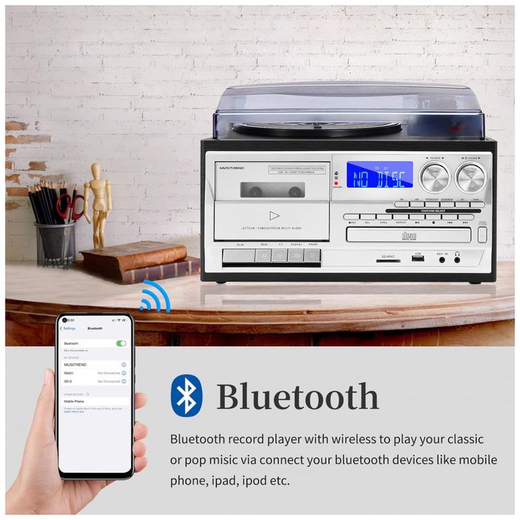 Toca-discos-9-em-1-com-Alto-falantes-Externos-Bluetooth-Imagem-2