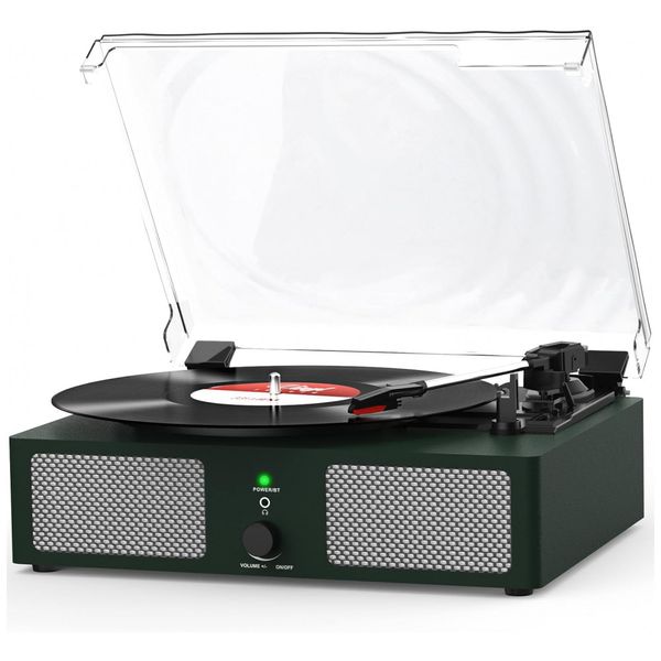 Toca-Discos-de-Vinil-com-Alto-falantes-Integrados-Vintage-Imagem-0