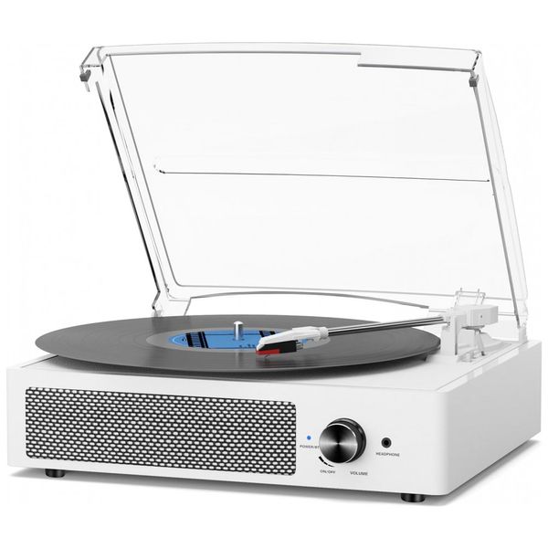 Toca-Discos-Bluetooth-Wireless-com-Alto-Falantes-para-Discos-Imagem-0