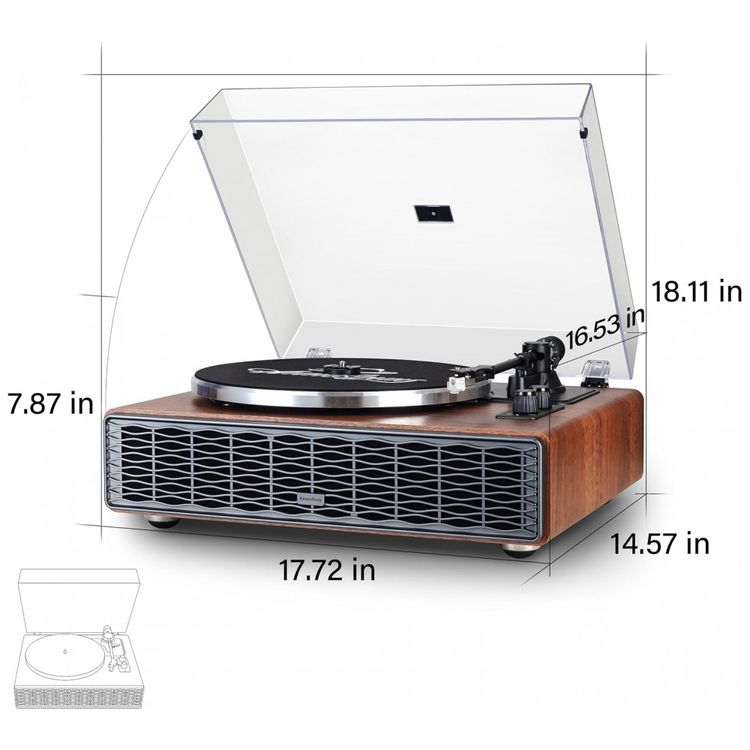 Toca-discos-de-Vinil-Annesburg-Bluetooth-com-Alto-falantes-Imagem-9