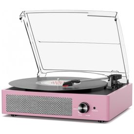 Toca-discos-Vintage-com-Alto-falantes-Bluetooth-sem-Fio-Imagem-0