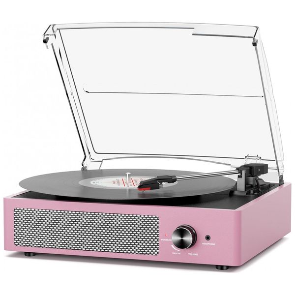 Toca-discos-Vintage-com-Alto-falantes-Bluetooth-sem-Fio-Imagem-0
