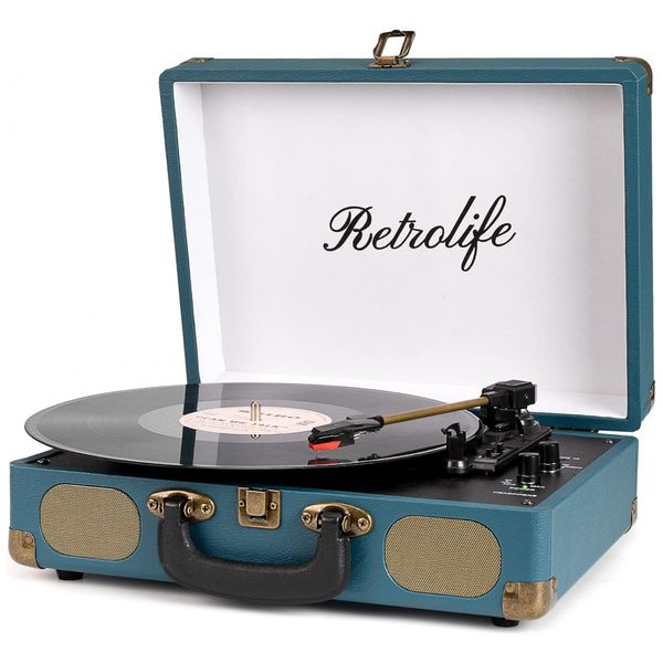 Toca-discos-Retrolife-3-Velocidades-Bluetooth-Portatil-em-Imagem-0