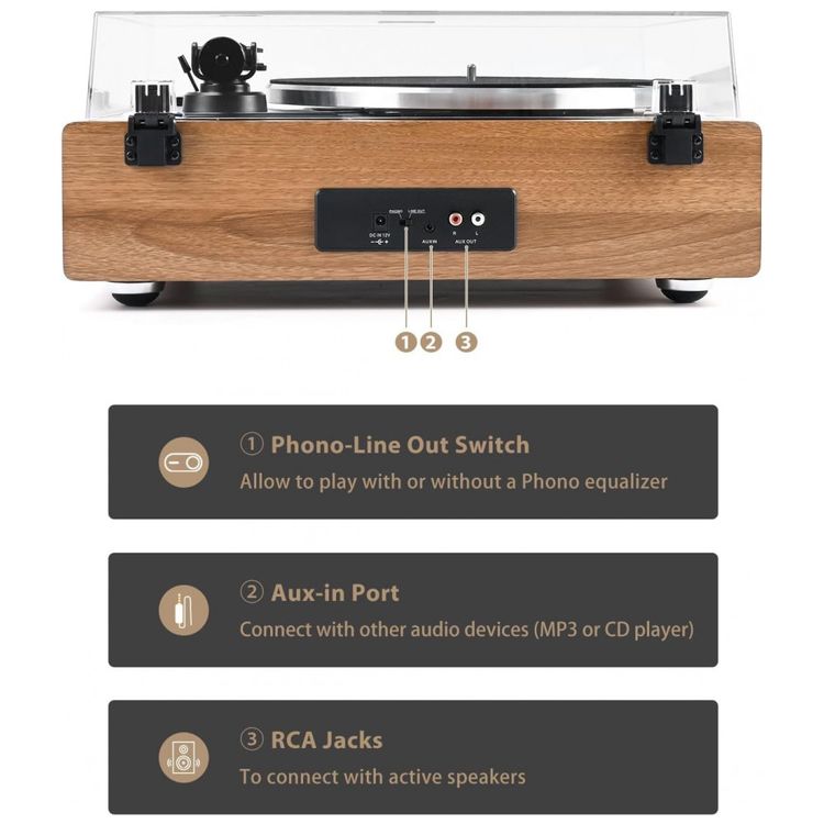 Toca-Discos-de-Vinil-com-Alto-falantes-HiFi-Integrados-Imagem-4
