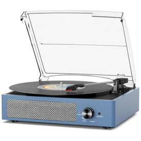 Toca-Discos-de-Vinil-com-2-Alto-Falantes-Estereo-Bluetooth-Imagem-0